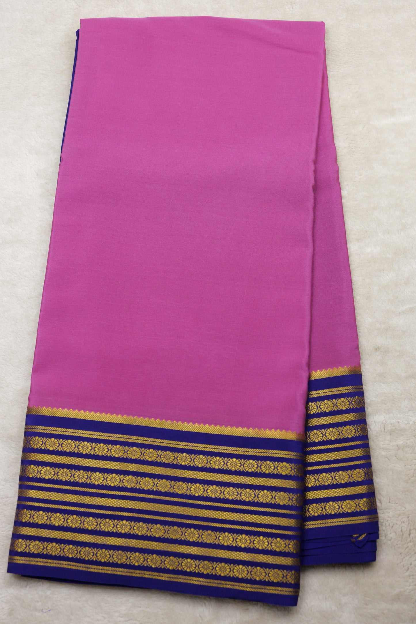 Pure mysore silk sarees Rudraksh Big Border(1436885)
