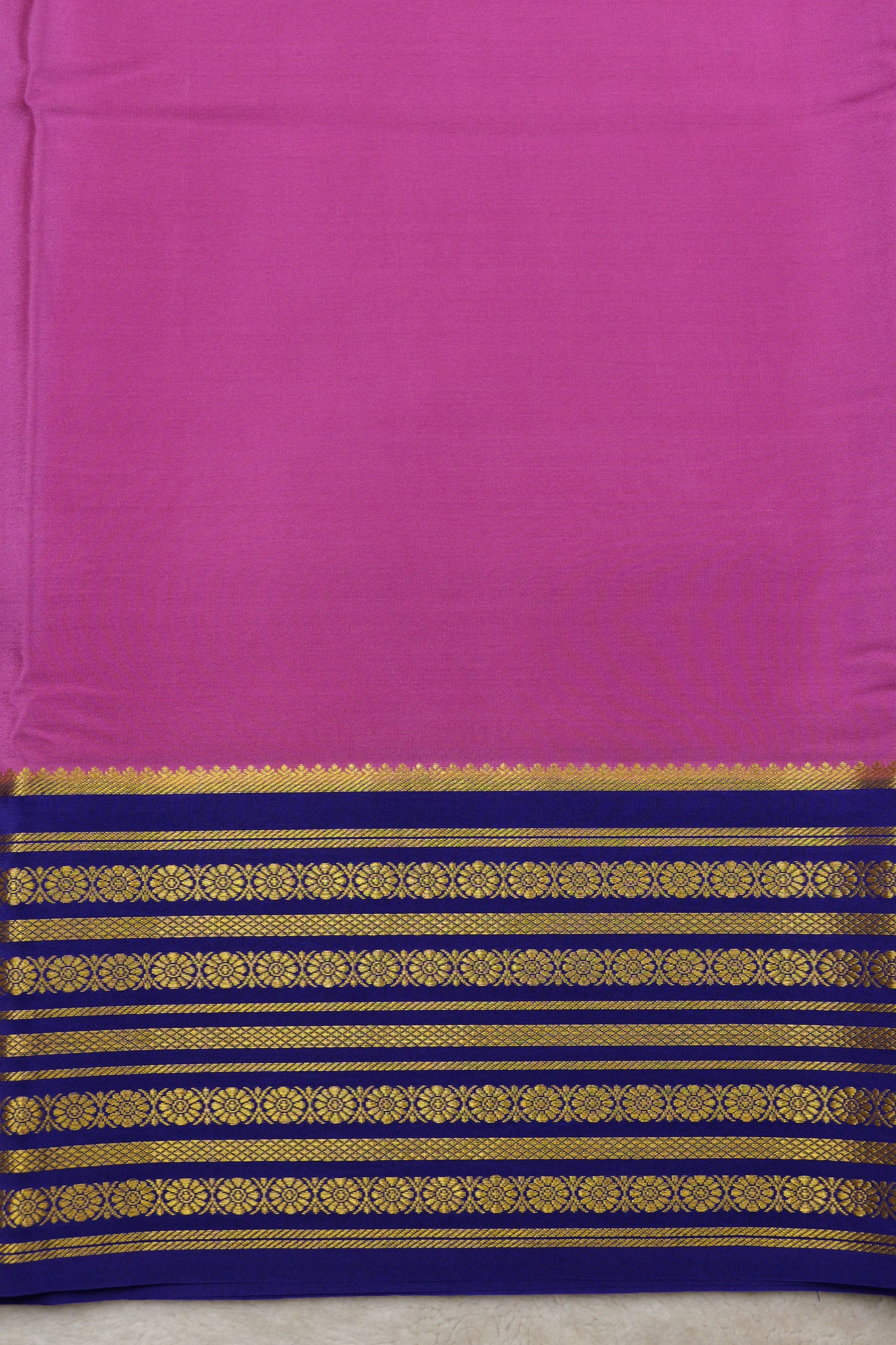 Pure mysore silk sarees Rudraksh Big Border(1436885)
