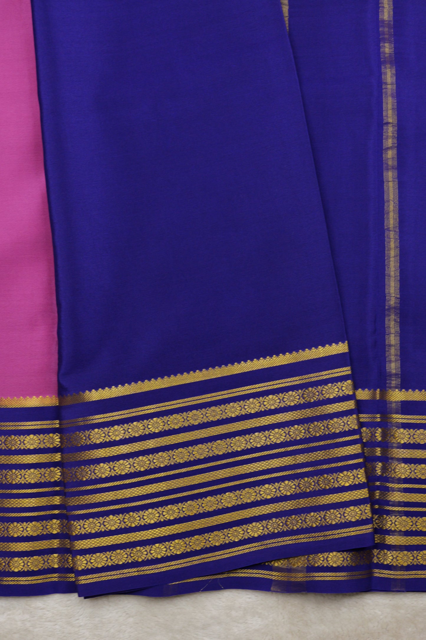Pure mysore silk sarees Rudraksh Big Border(1436885)