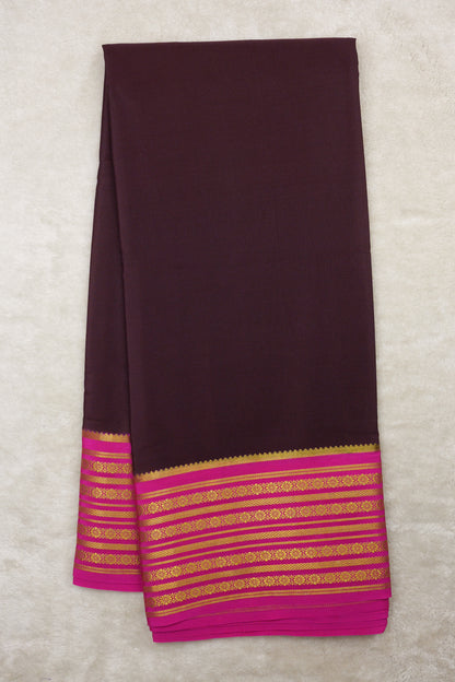 Pure mysore silk sarees Rudraksh Big Border(1436885)