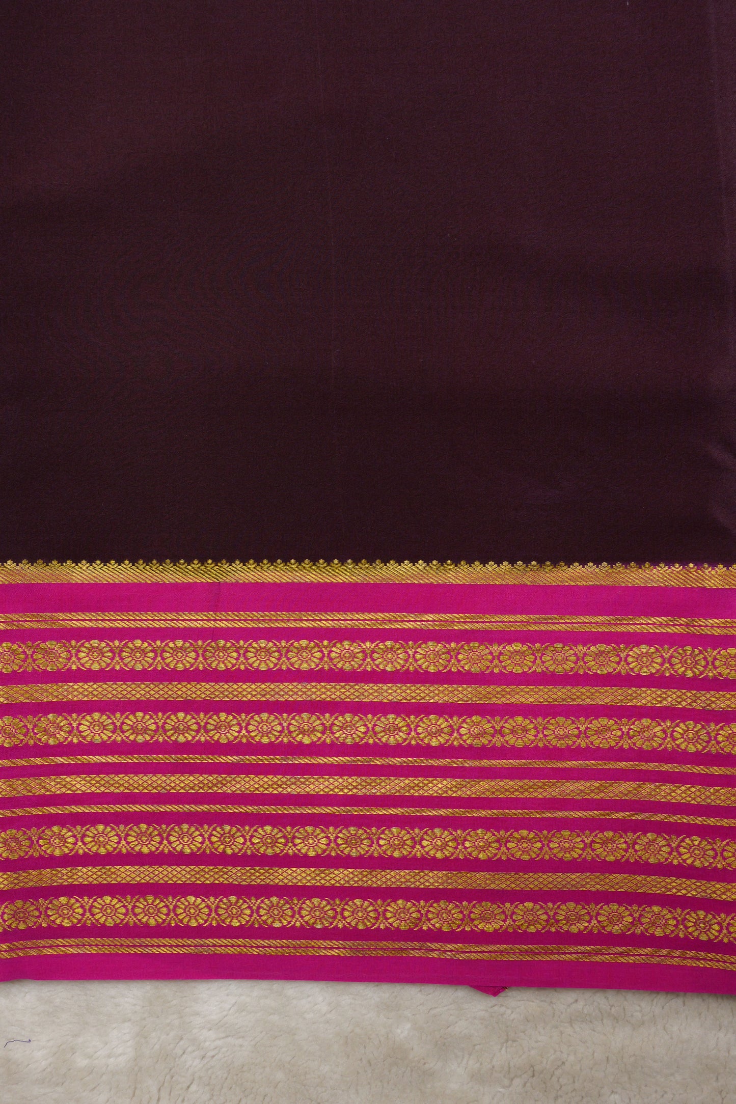 Pure mysore silk sarees Rudraksh Big Border(1436885)