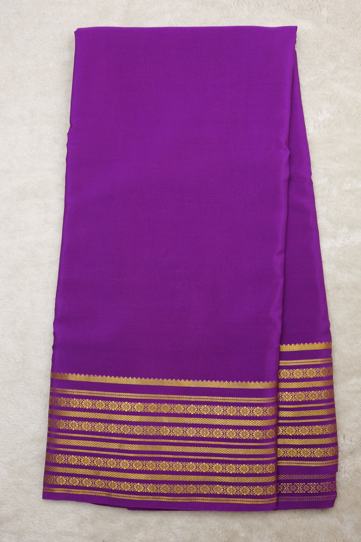 Pure mysore silk sarees Rudraksh Big Border(1436885)