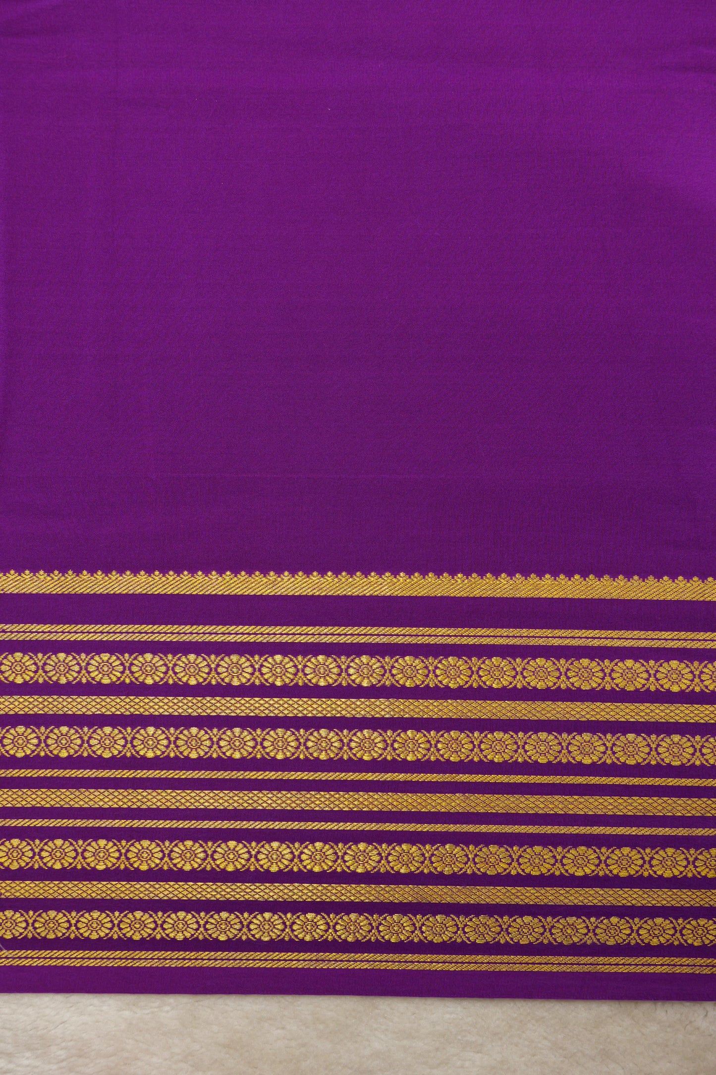 Pure mysore silk sarees Rudraksh Big Border(1436885)