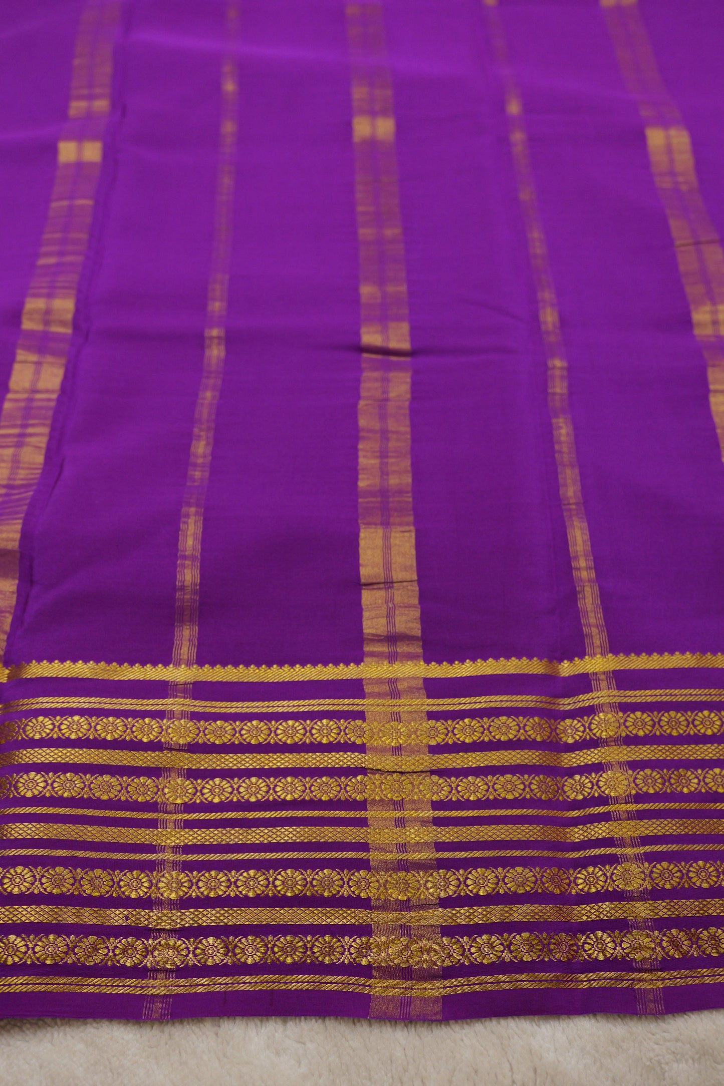 Pure mysore silk sarees Rudraksh Big Border(1436885)