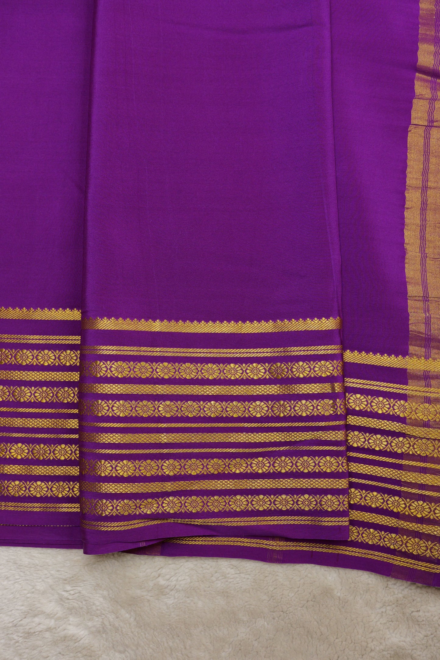 Pure mysore silk sarees Rudraksh Big Border(1436885)