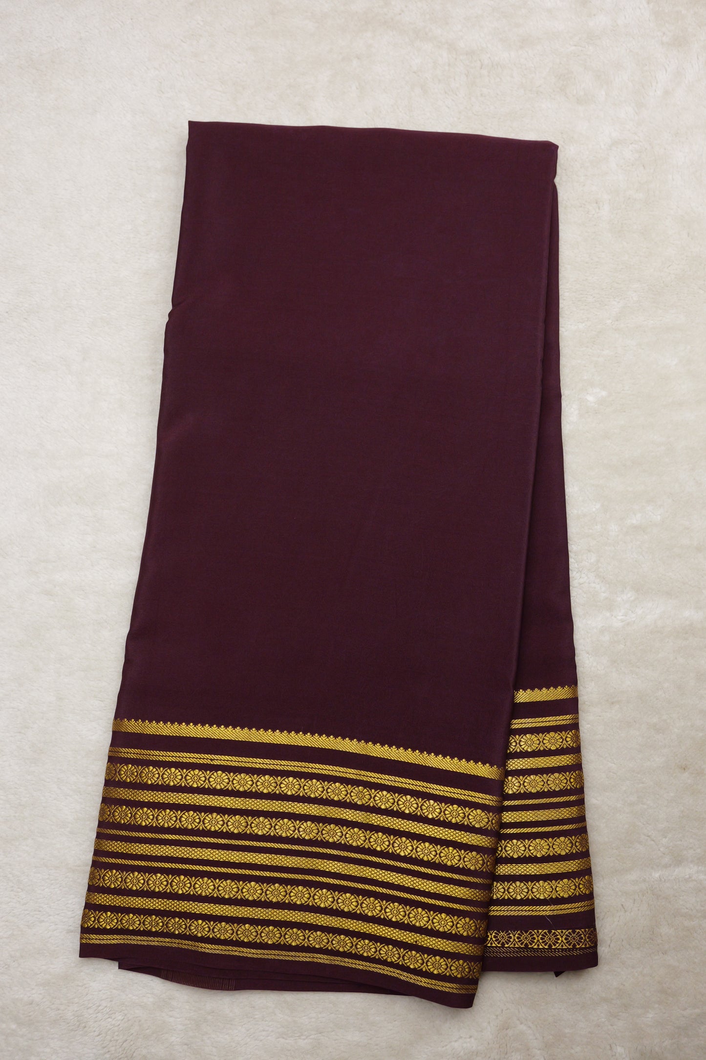 Pure mysore silk sarees Rudraksh Big Border(1436885)