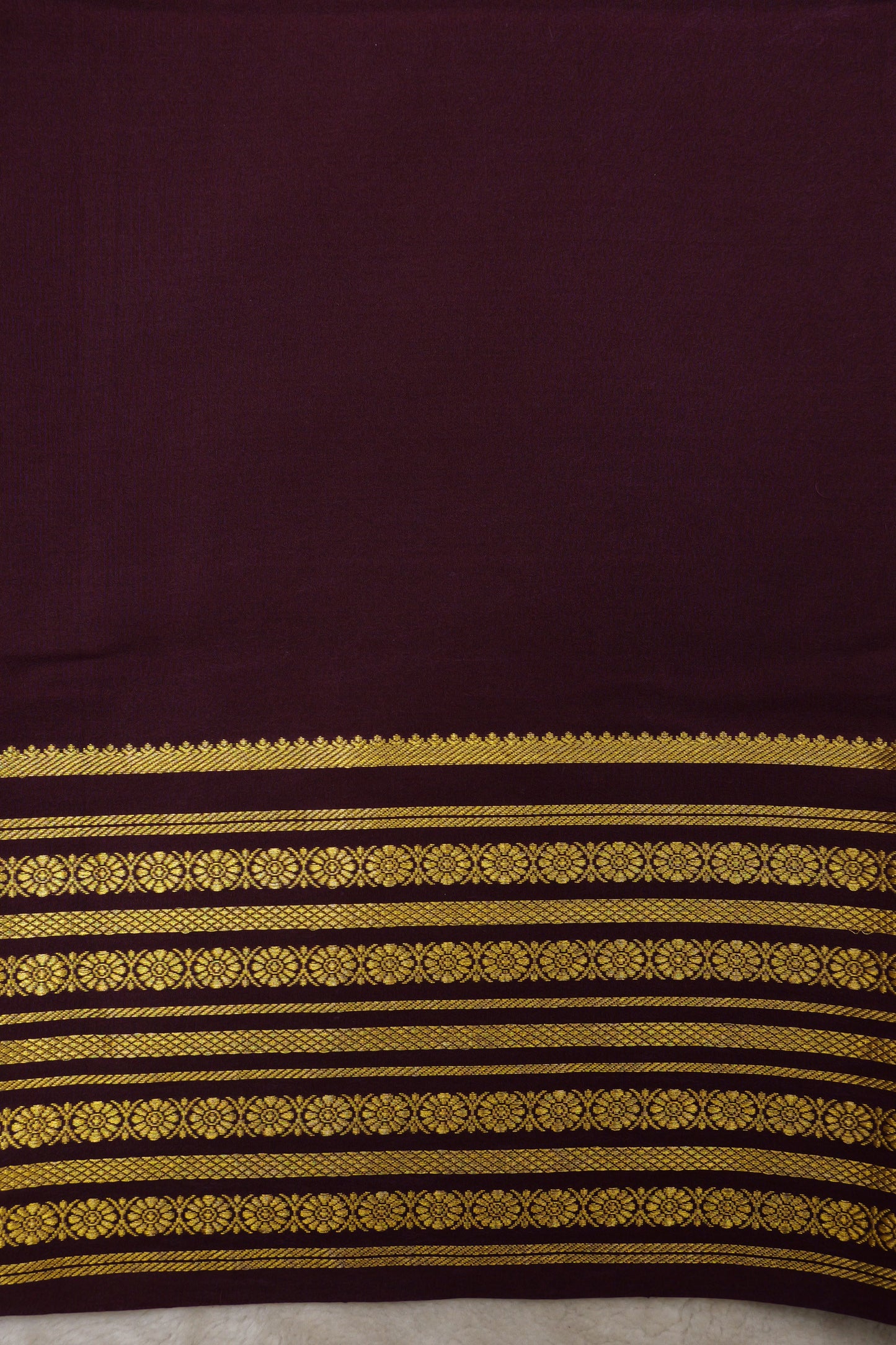 Pure mysore silk sarees Rudraksh Big Border(1436885)
