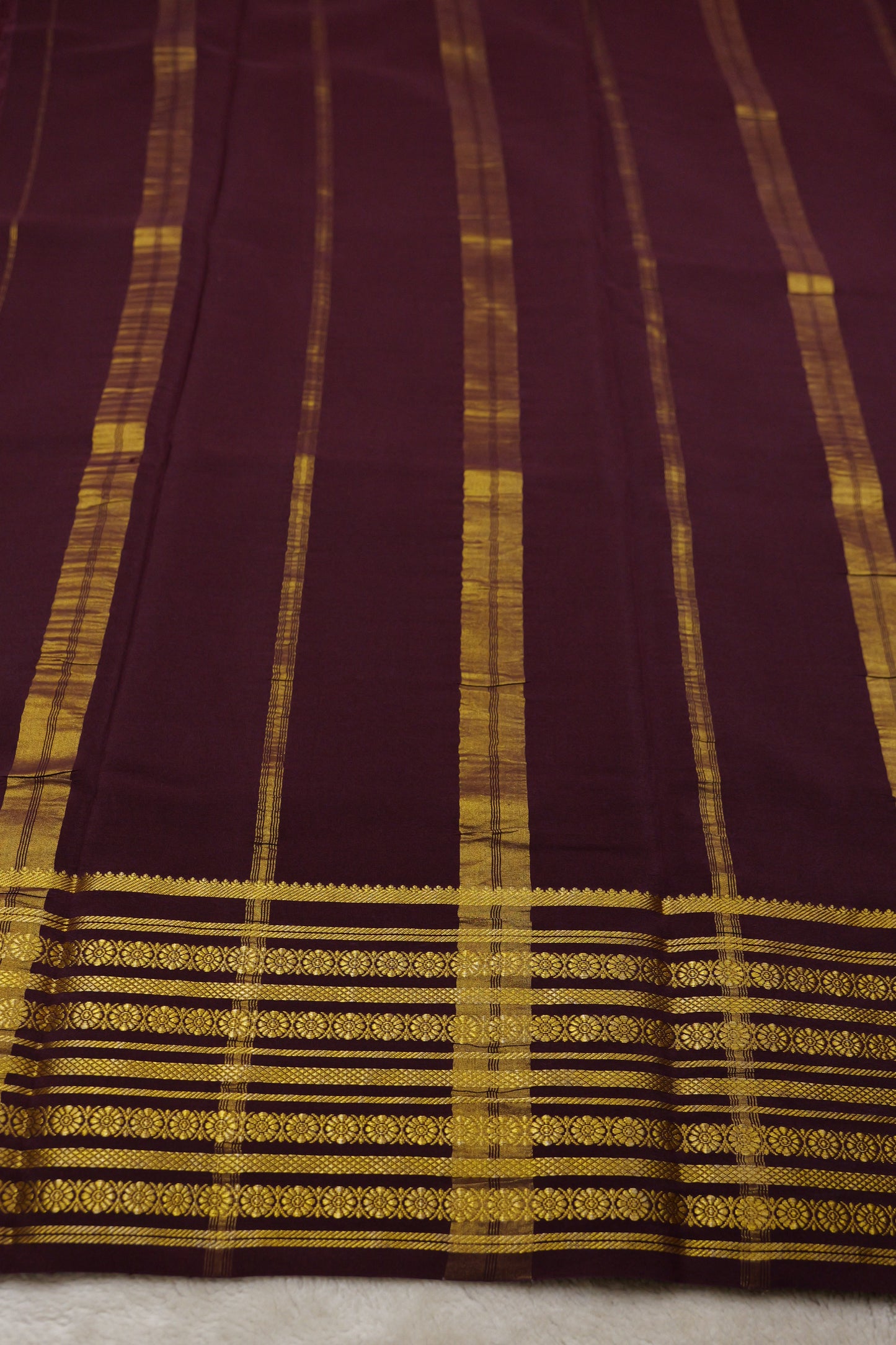 Pure mysore silk sarees Rudraksh Big Border(1436885)