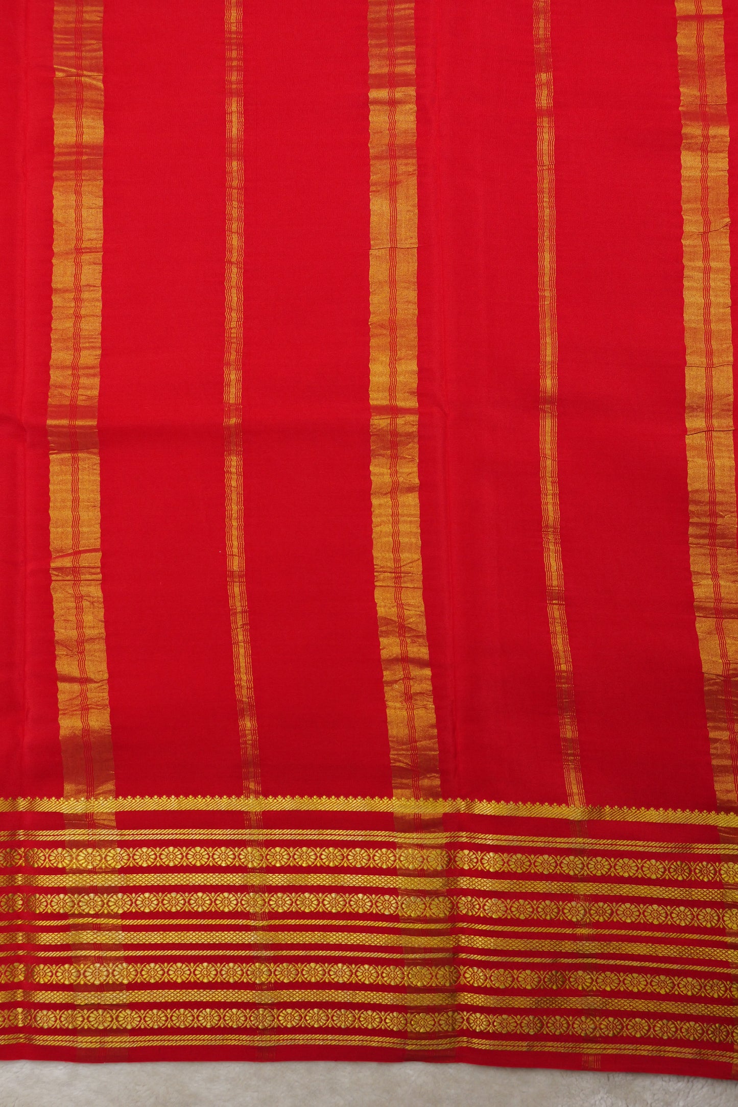 Pure mysore silk sarees Rudraksh Big Border(1436885)