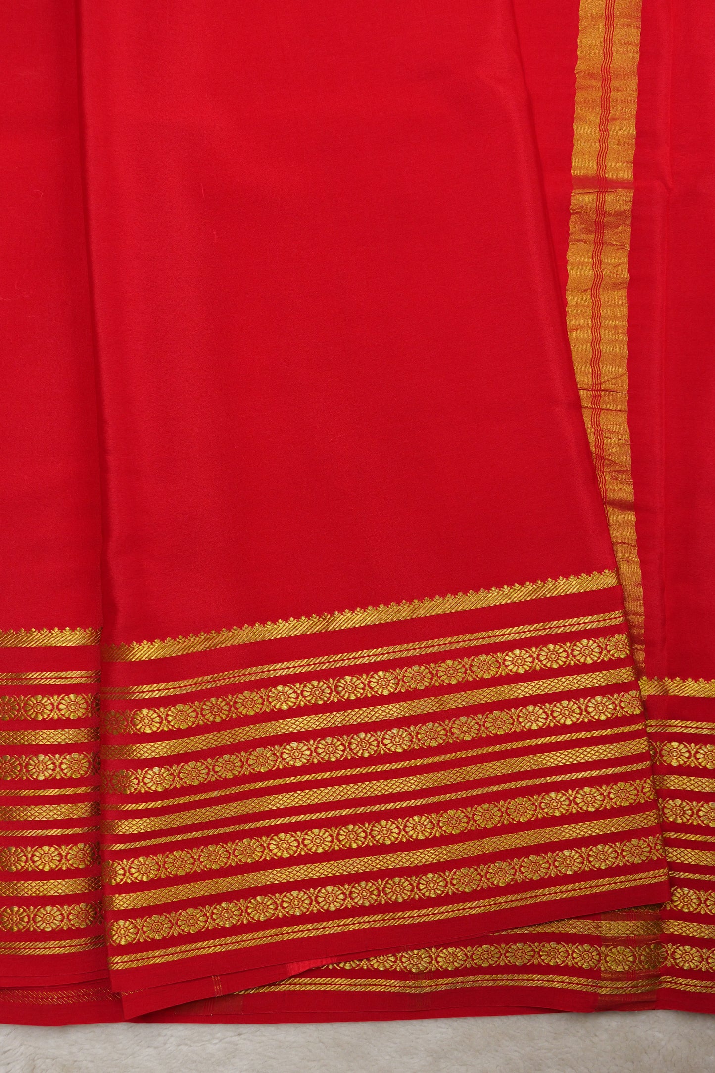 Pure mysore silk sarees Rudraksh Big Border(1436885)