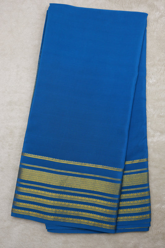 Pure mysore silk sarees 4 Line Big Border(1437199)