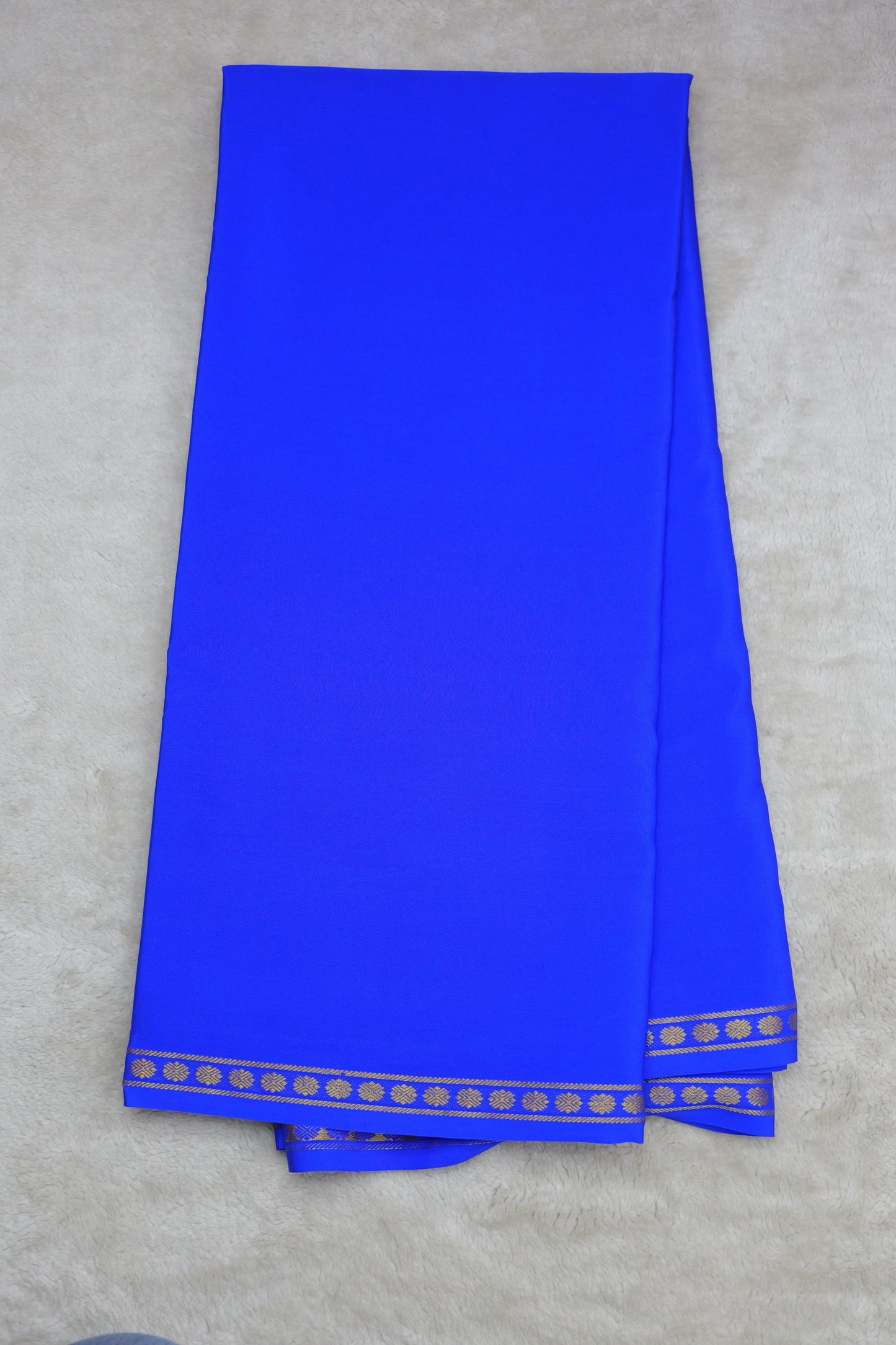 Pure mysore silk Saree 1/2 Inch (1454808)