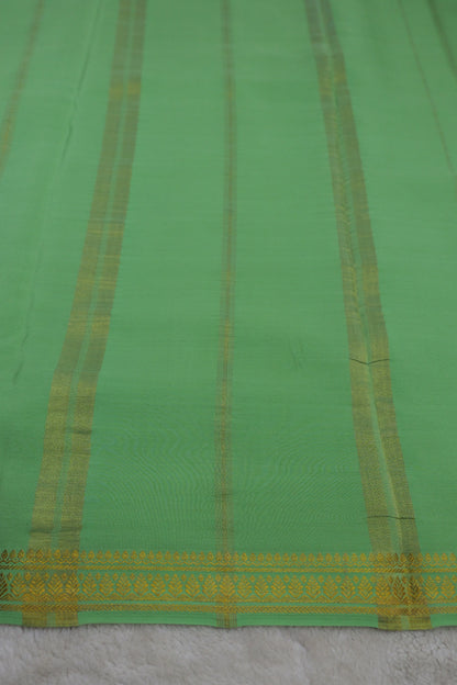 PURE MYSORE SILK SAREES leaf Border (1450785)