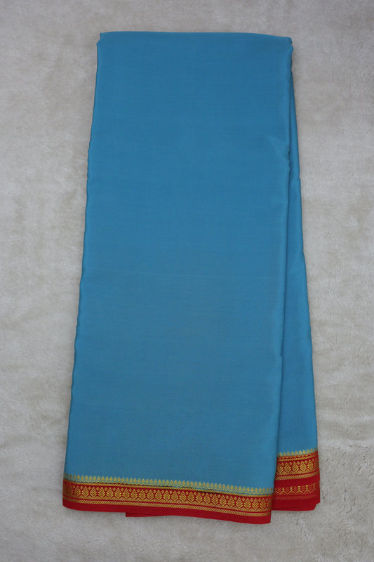 PURE MYSORE SILK SAREES Leaf Border (1450705)