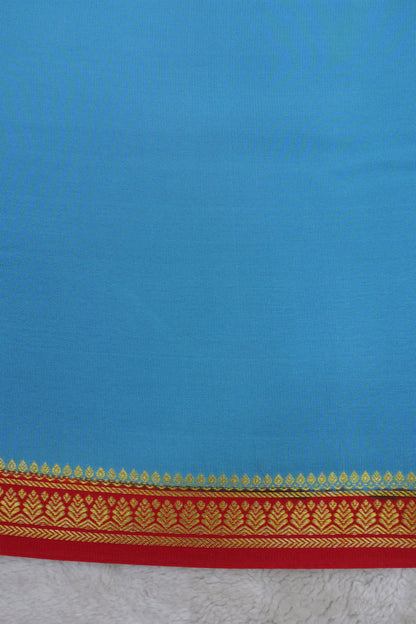 PURE MYSORE SILK SAREES Leaf Border (1450705)