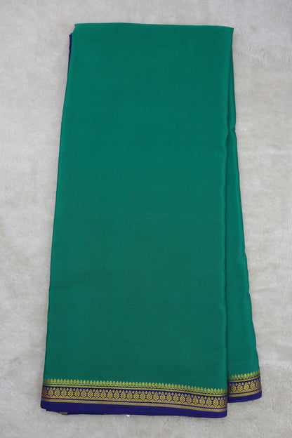 PURE MYSORE SILK SAREES leaf Border (1450705)