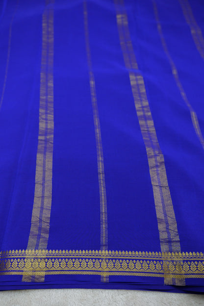PURE MYSORE SILK SAREES leaf Border (1450776)