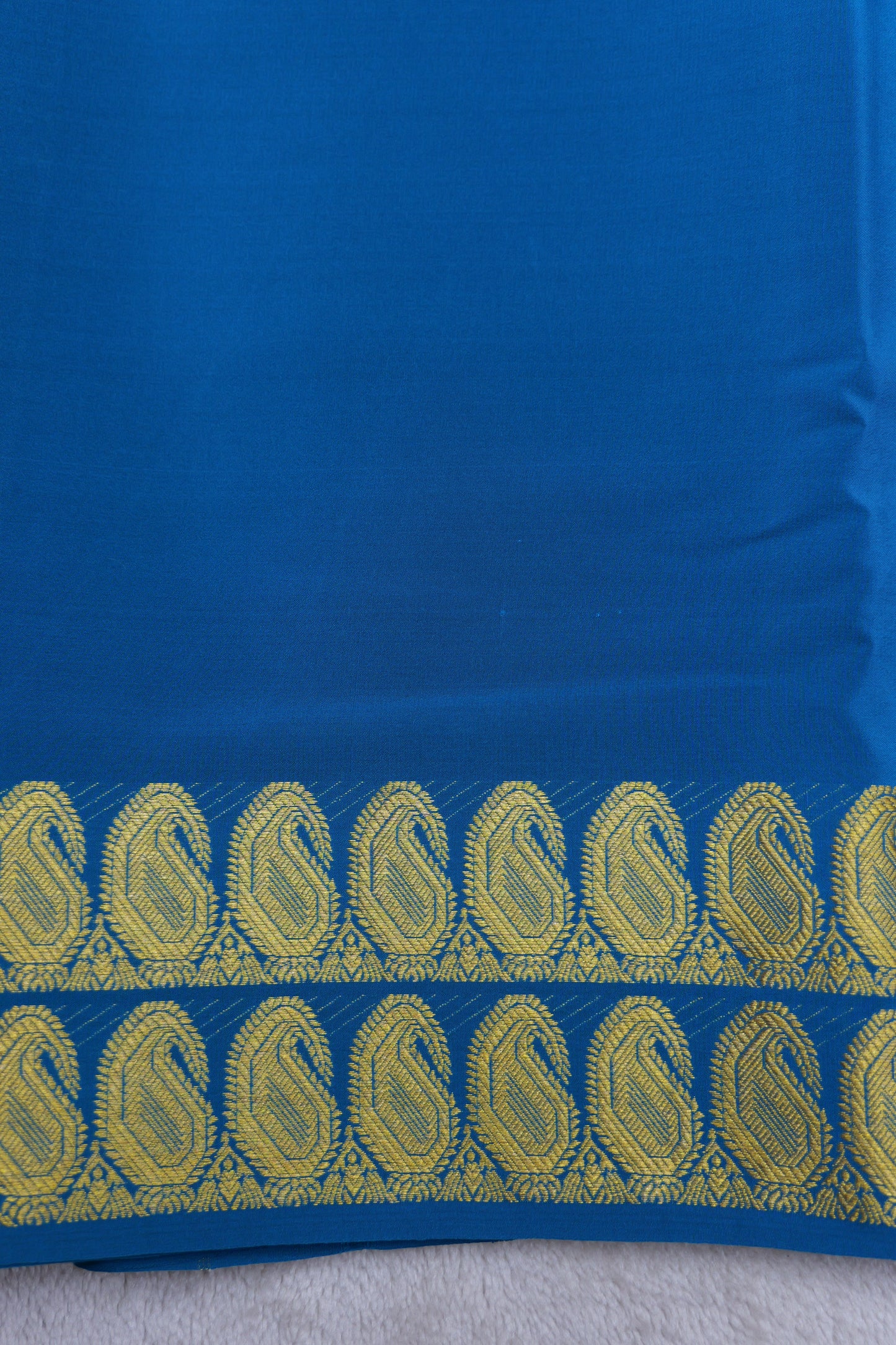PURE MYSORE SILK SAREES 2 line Mango Border(1454408)