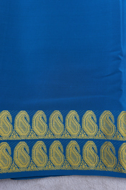 PURE MYSORE SILK SAREES 2 line Mango Border(1454408)