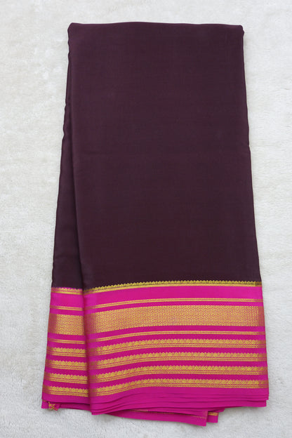PURE MYSORE SILK SAREES 4 Line Big Border(1437185)