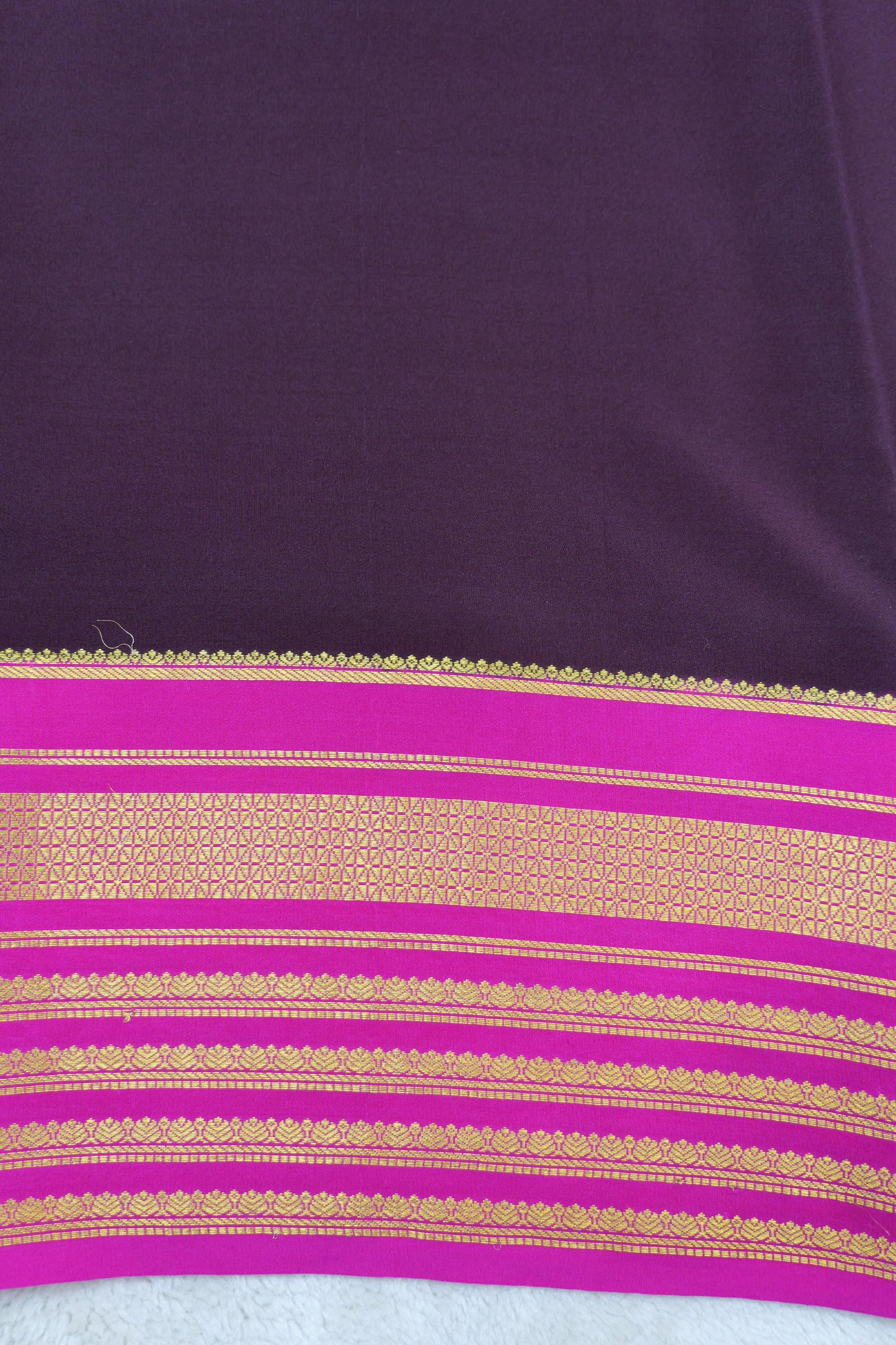 PURE MYSORE SILK SAREES 4 Line Big Border(1437185)