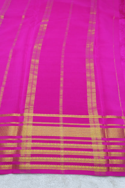 PURE MYSORE SILK SAREES 4 Line Big Border(1437185)