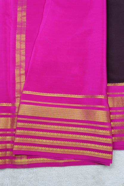 PURE MYSORE SILK SAREES 4 Line Big Border(1437185)