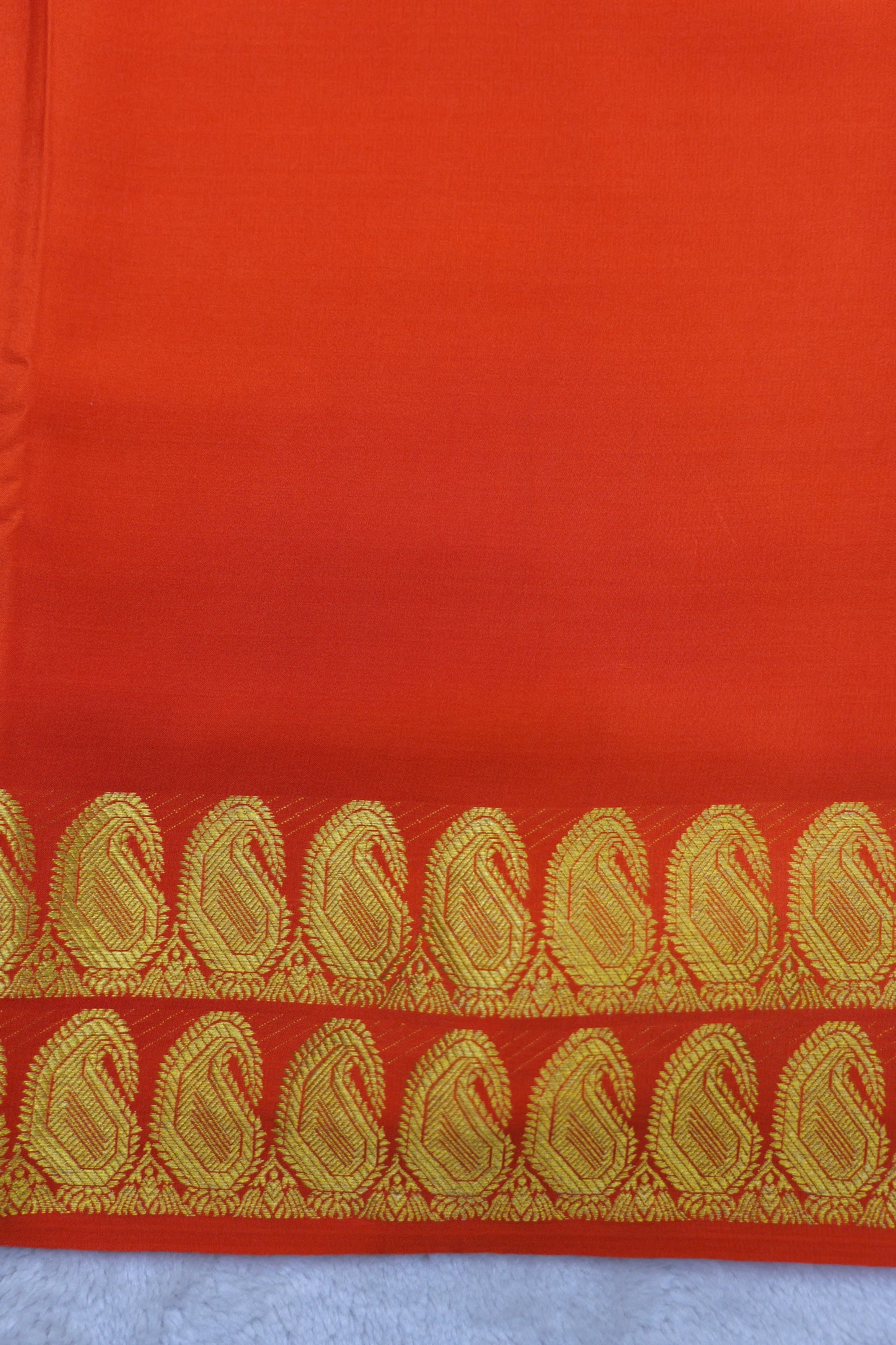 PURE MYSORE SILK SAREES 2 line Mango Border(1454408)