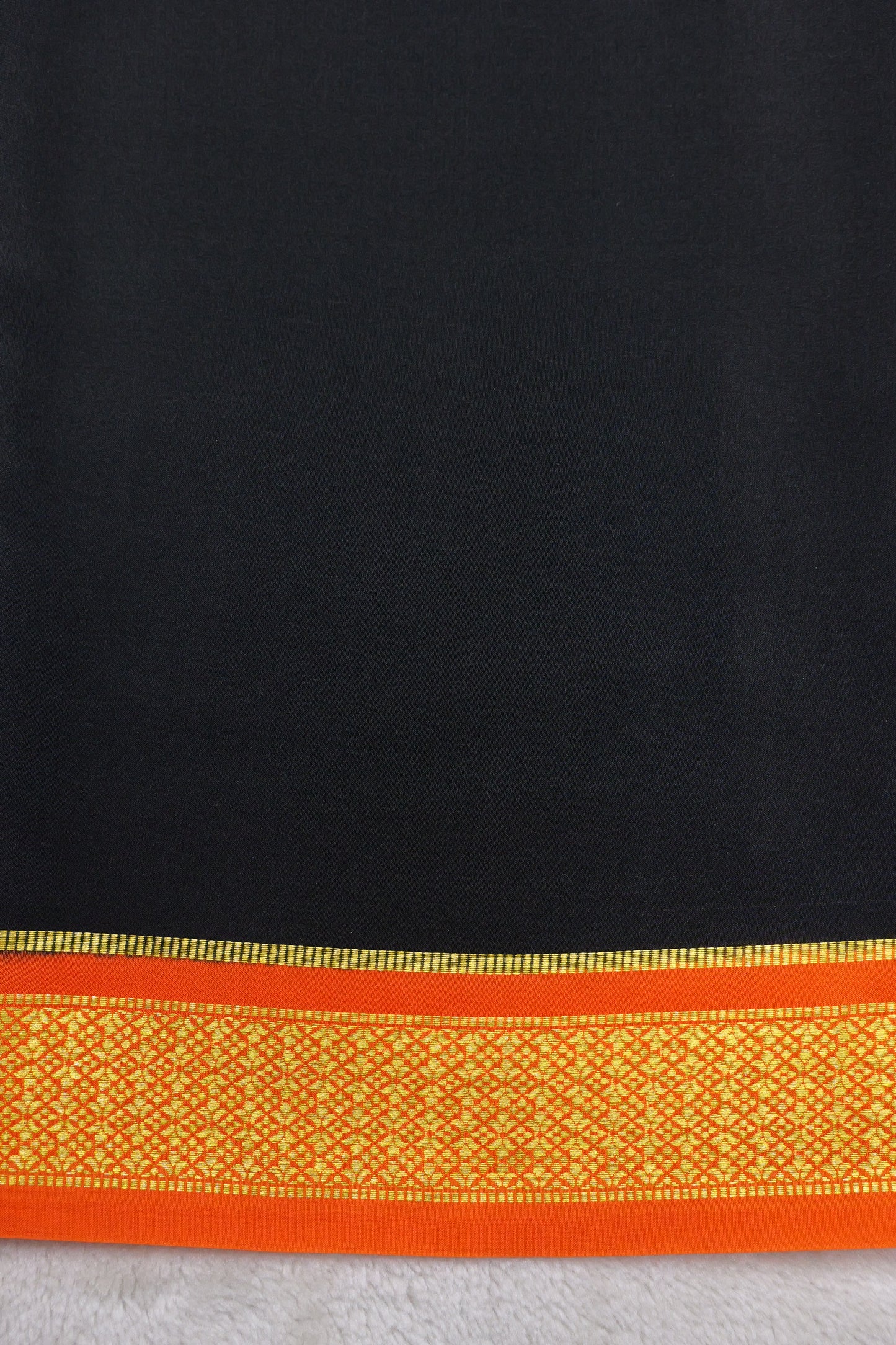 PURE MYSORE SILK SAREES Flower Gatti Border (1452305)