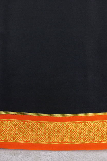 PURE MYSORE SILK SAREES Flower Gatti Border (1452305)
