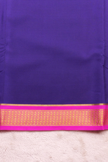 PURE MYSORE SILK SAREES Flower Gatti Border (1452305)
