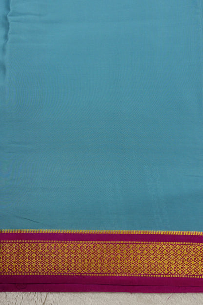 PURE MYSORE SILK SAREES Flower Gatti Border (1452305)