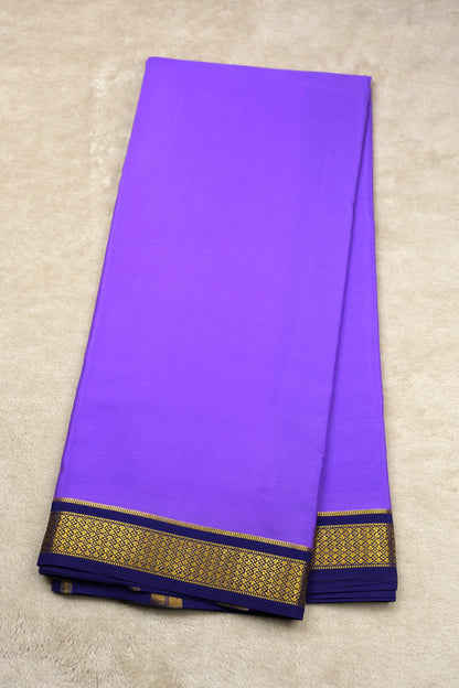 PURE MYSORE SILK SAREES Flower Gatti Border (1452305)