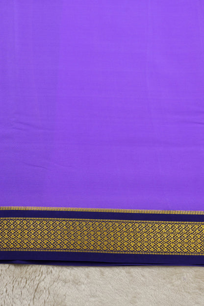 PURE MYSORE SILK SAREES Flower Gatti Border (1452305)