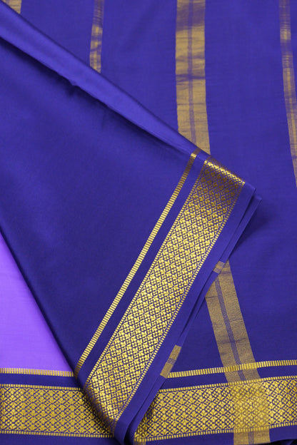 PURE MYSORE SILK SAREES Flower Gatti Border (1452305)