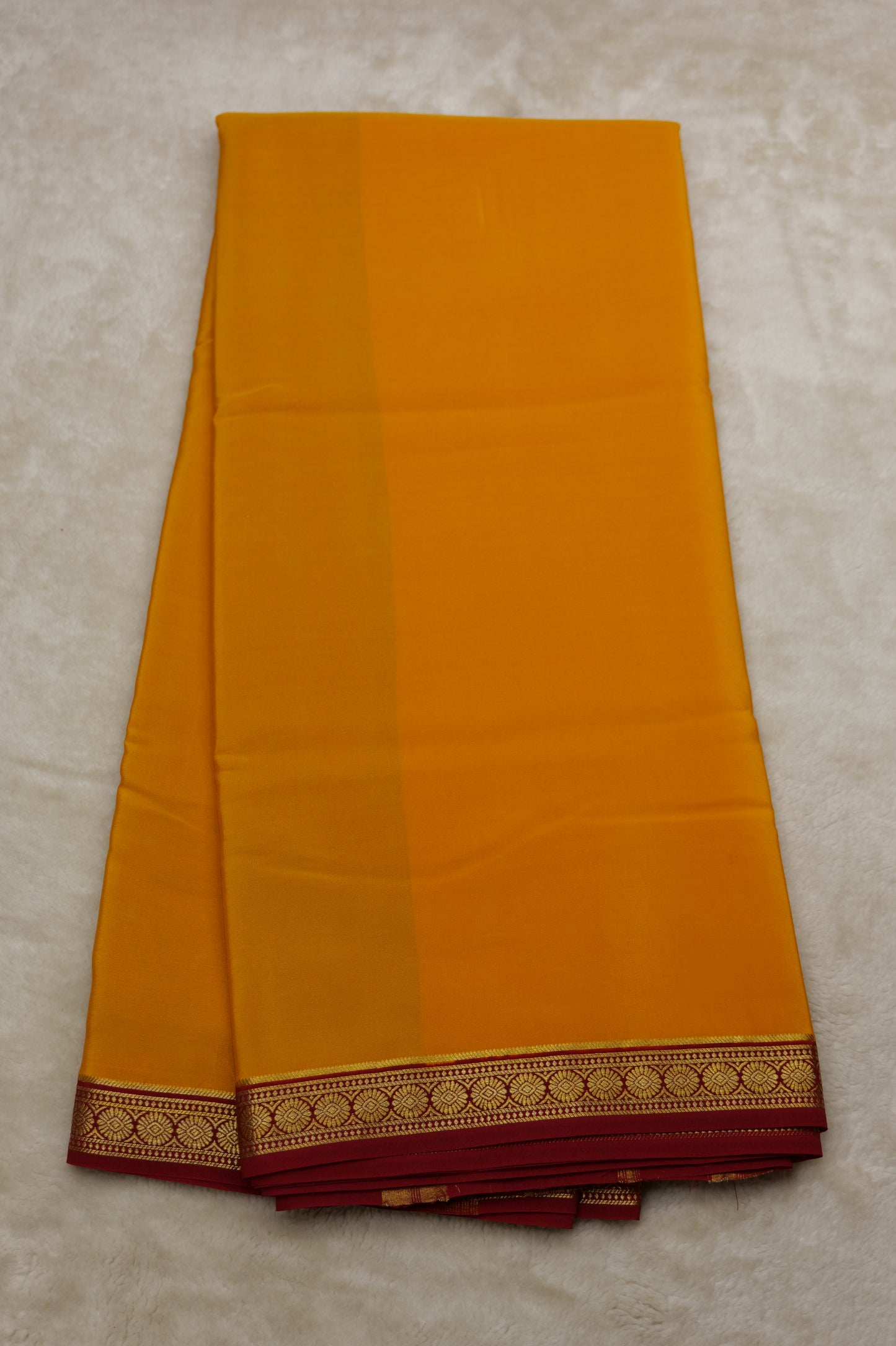 Pure mysore silk sarees Single Line Rudraksh(1453664)