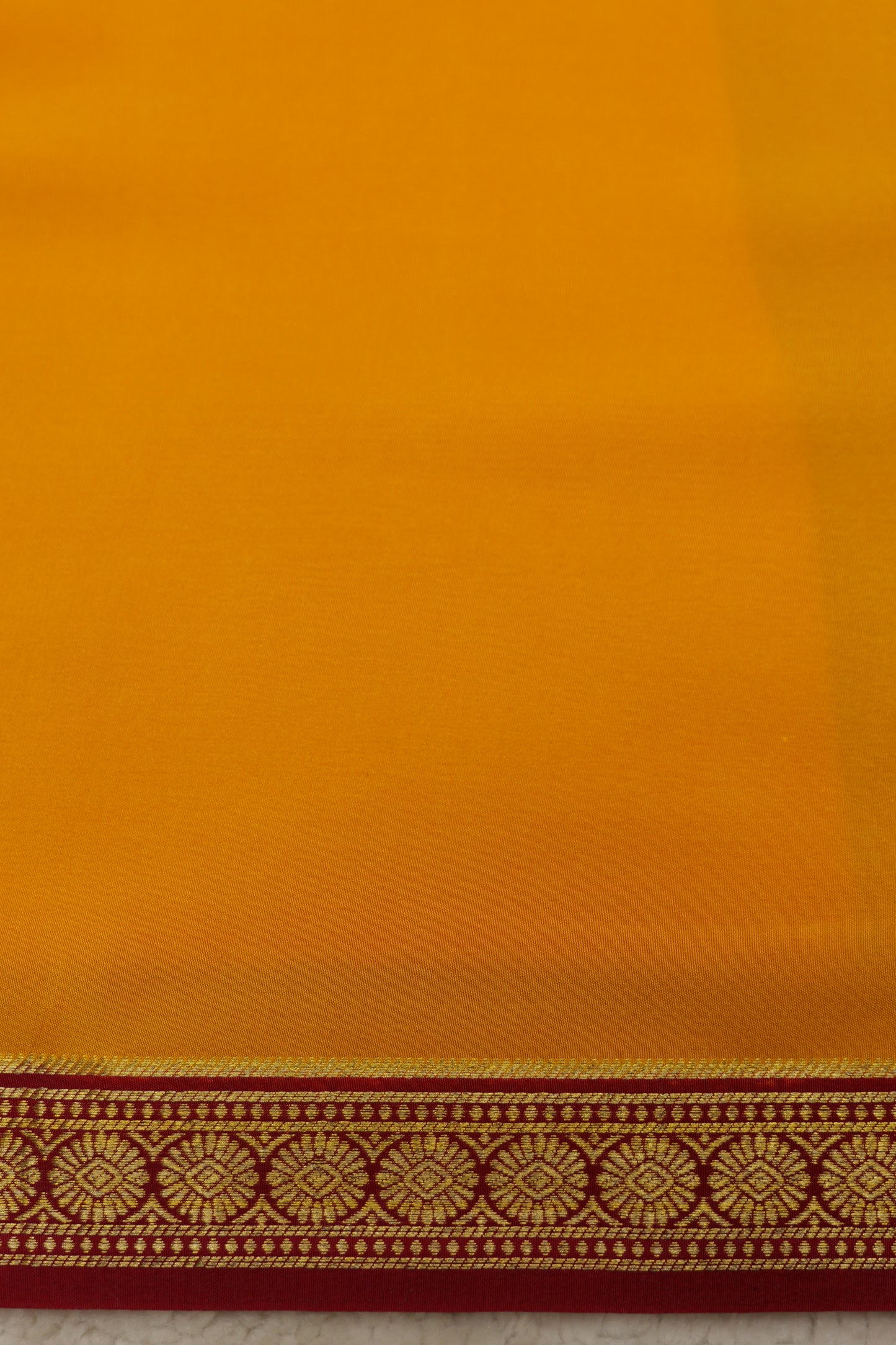 Pure mysore silk sarees Single Line Rudraksh(1453664)