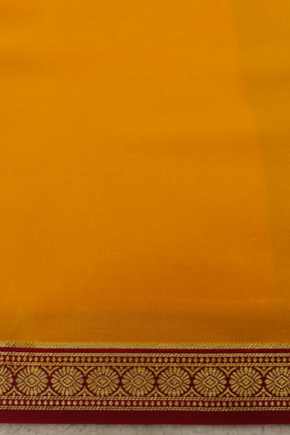 Pure mysore silk sarees Single Line Rudraksh(1453664)