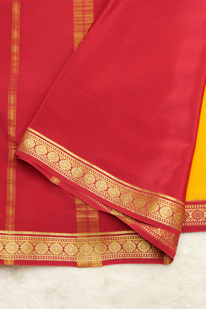 Pure mysore silk sarees Single Line Rudraksh(1453664)