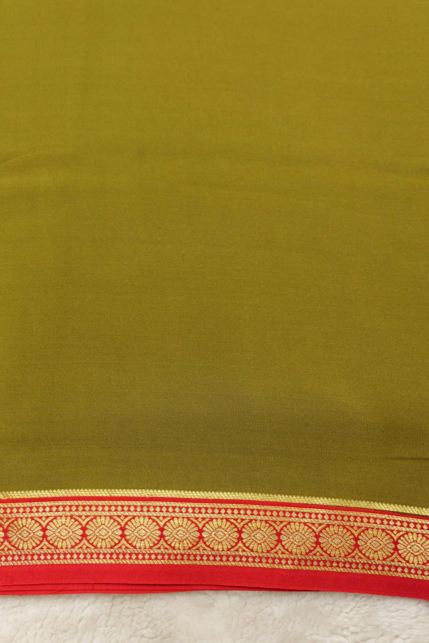 Pure mysore silk sarees Single Line Rudraksh(1453664)
