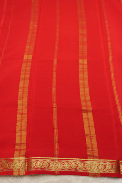 Pure mysore silk sarees Single Line Rudraksh(1453664)