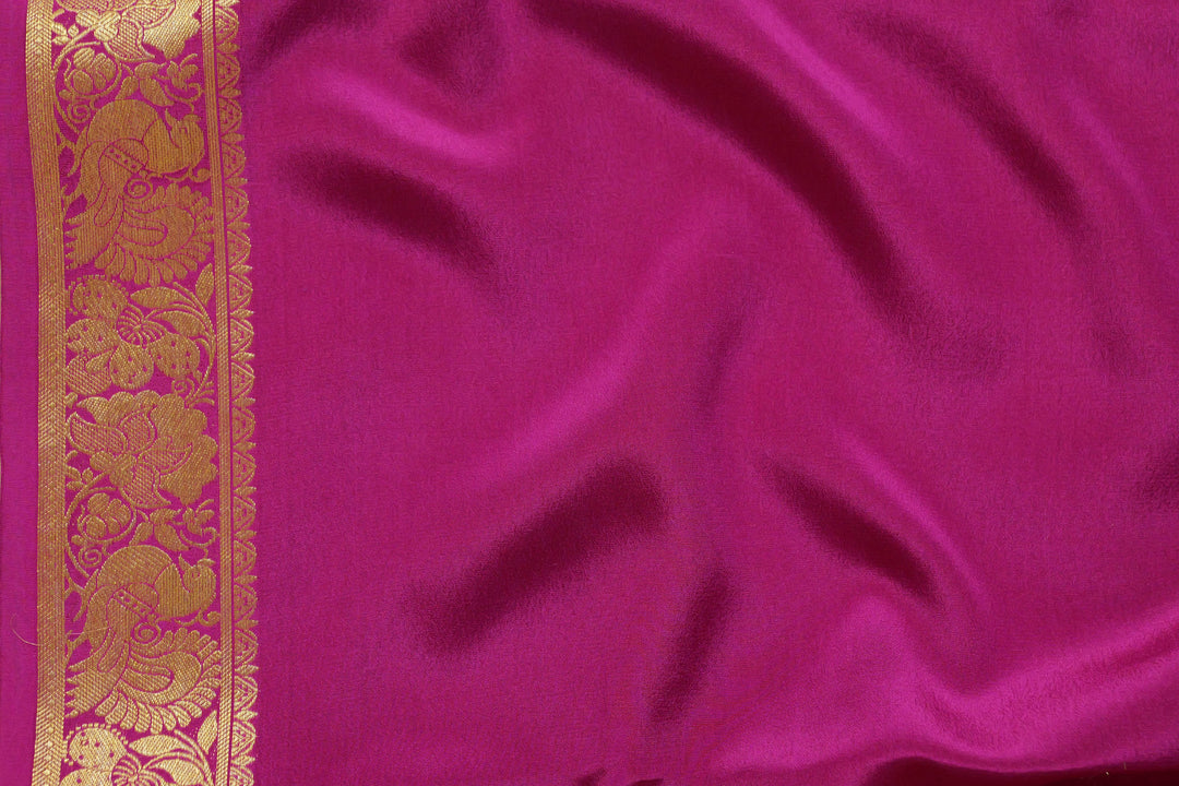 PINK YELLOW MYSORE SILK SAREES