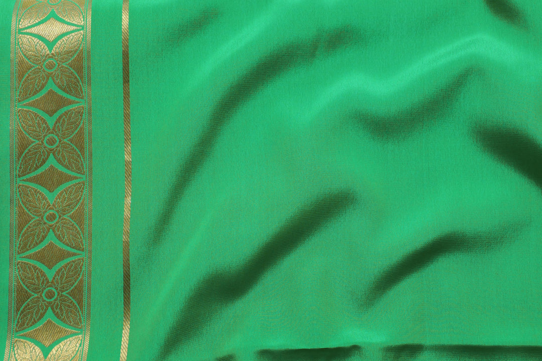 PISTA GREEN CREPE SILK SAREES