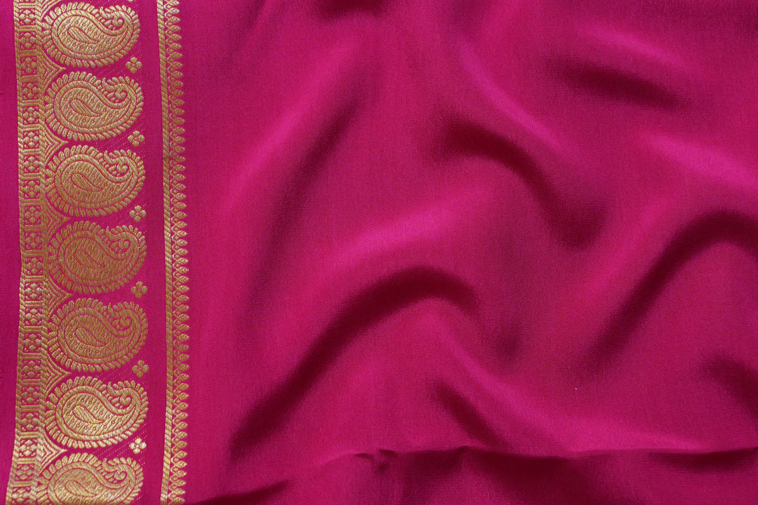 PURE CREPE MYSORE SILK SAREES PINK