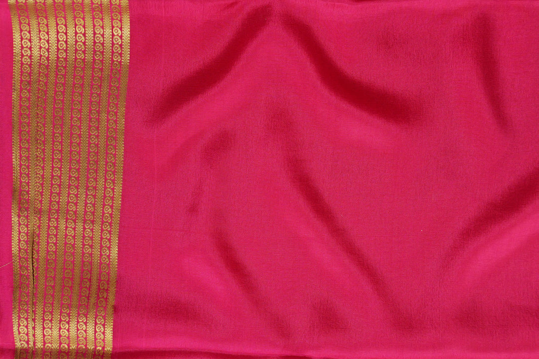 PURE MYSORE CREPE SILK SAREES MAROON