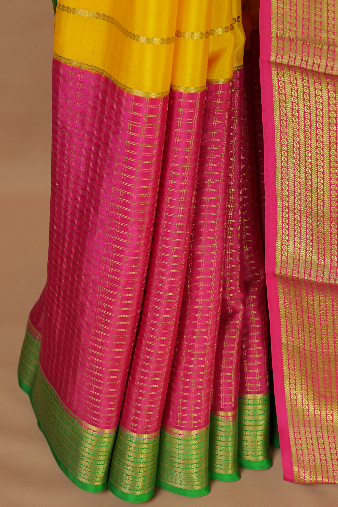 PURE MYSORE CREPE SILK SAREES MAROON