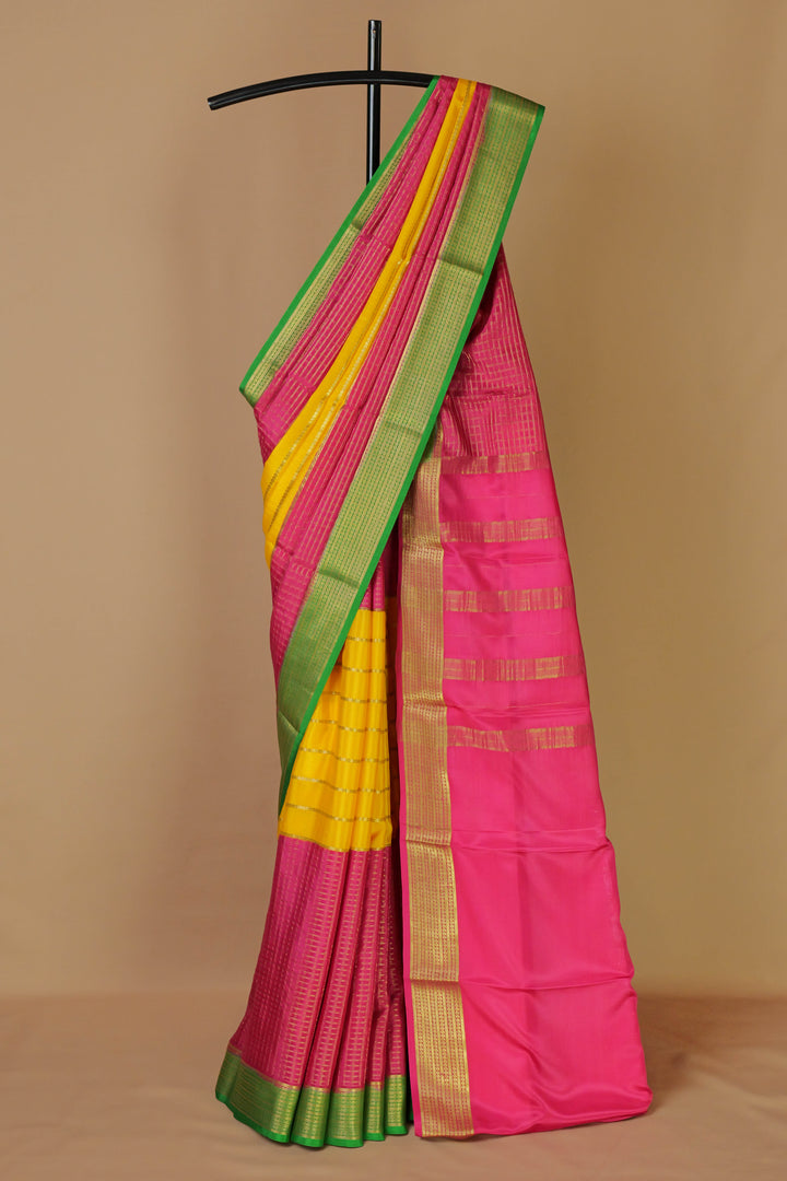 PURE MYSORE CREPE SILK SAREES MAROON