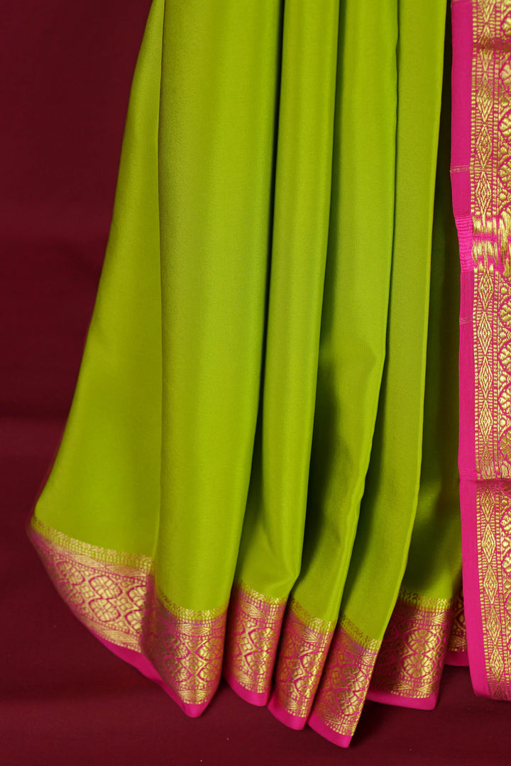 PURE MYSORE SILK SAREE GREEN