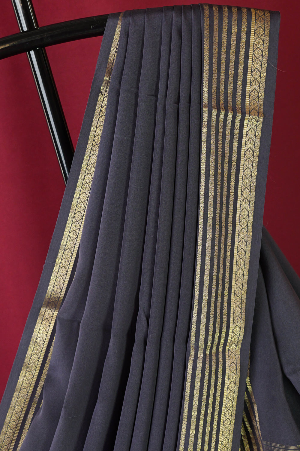 PURE MYSORE SILK SAREES GREY