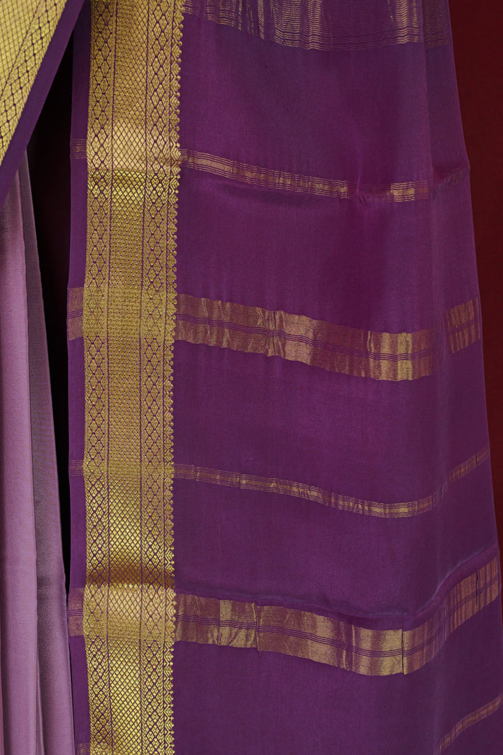 PURE MYSORE SILK SAREES LILAC